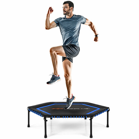 50" Fitness Trampoline Gym Exercise Jumping Foldable Rebouncer